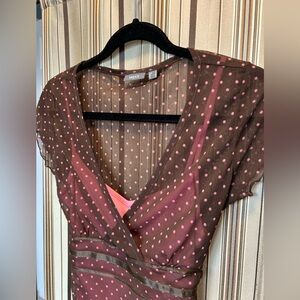 Mexx milkmaid mesh top